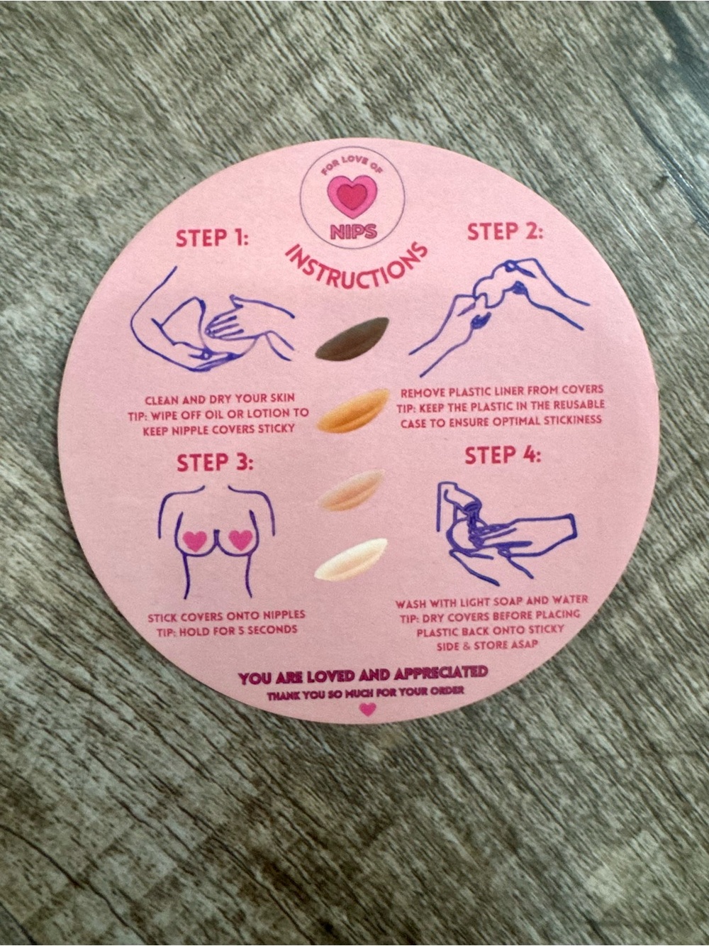 NWT For Love of Nips Silicone Nipple Covers – Reusable Adhesive Bra Alternative - Picture 4 of 5